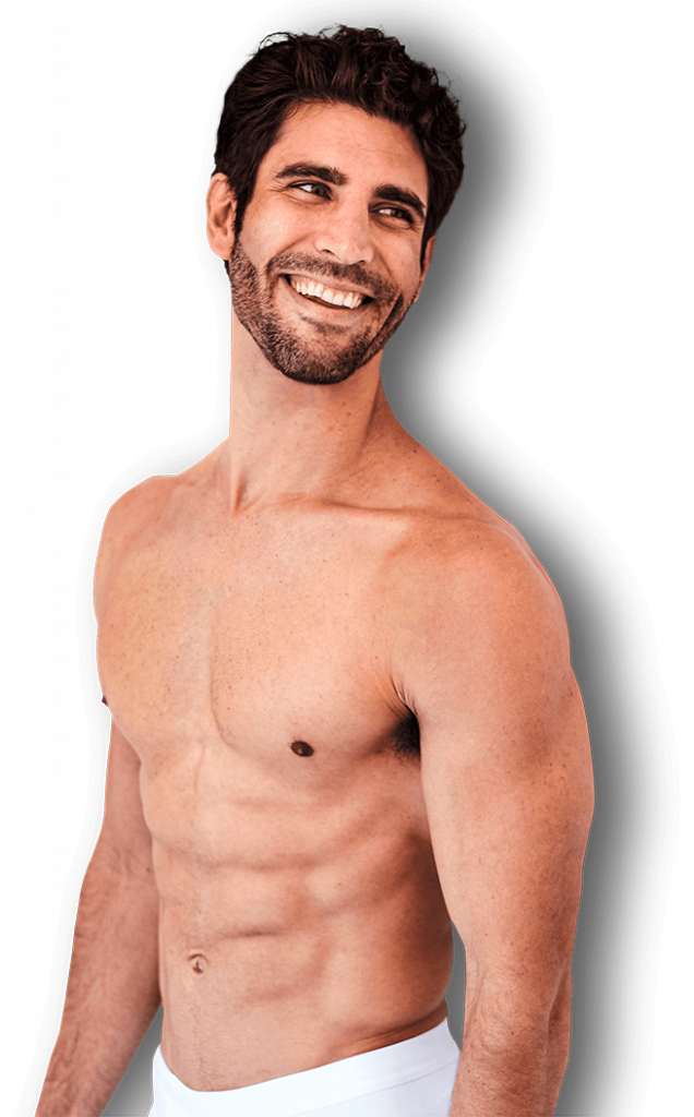 Depilação com Luz Pulsada - Modelo masculino